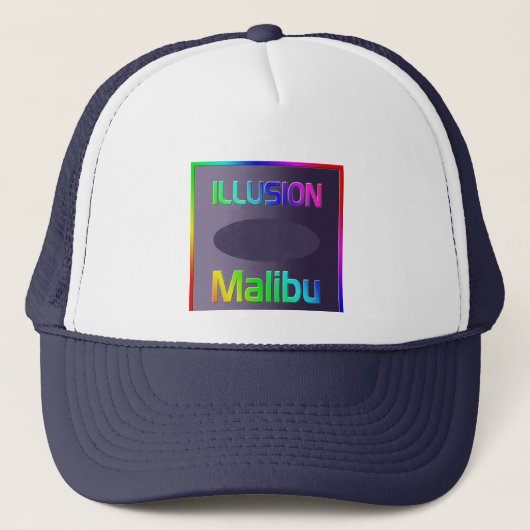 "ILLUSION Malibu"-Pet! Trucker Pet (Voorkant)
