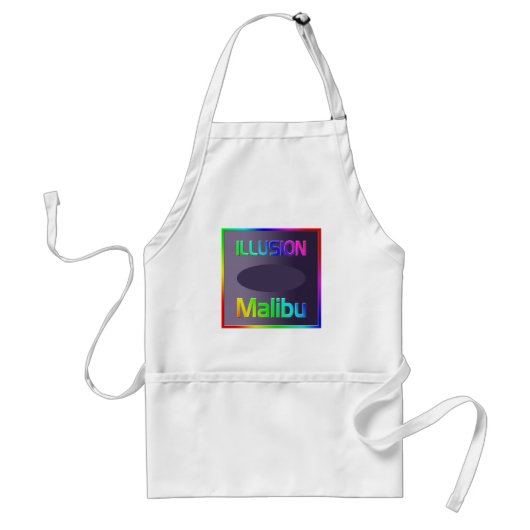 "ILLUSION Malibu"-Schort! Standaard Schort (Voorkant)