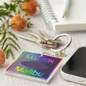 "ILLUSION Malibu"-Sleutelhanger! Sleutelhanger (Voorkant Rechts)
