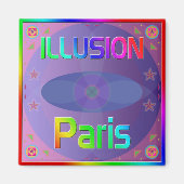 "ILLUSION Paris" Magnet (Voorkant)
