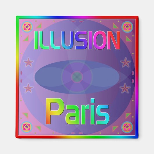 "ILLUSION Paris" Magnet (Voorkant)