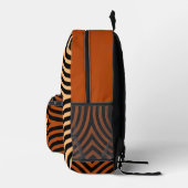 Illusion Peach & Marsala Custom Monogram Rugzak (Rechts)