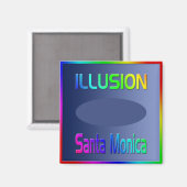 "ILLUSION Santa Monica" Magnet! Magneet (Voorkant / Achterkant)