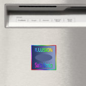 "ILLUSION Santa Monica" Magnet! Magneet (Insitu (Vaatwasser))