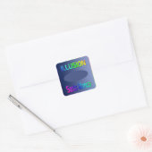 "ILLUSION Santa Monica" Sticker! Vierkante Sticker (Envelop)