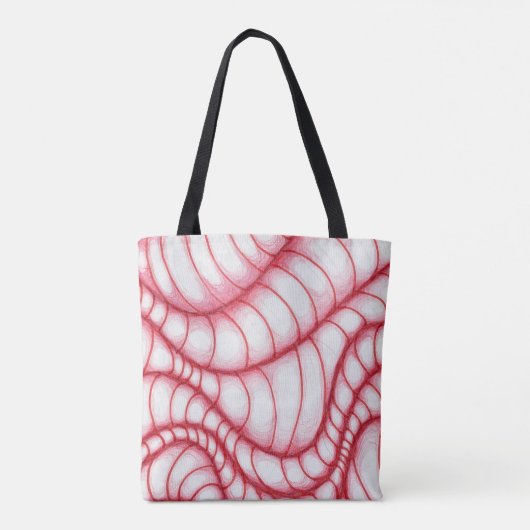 Illusion Worms-Tas Tote Bag (Achterkant)
