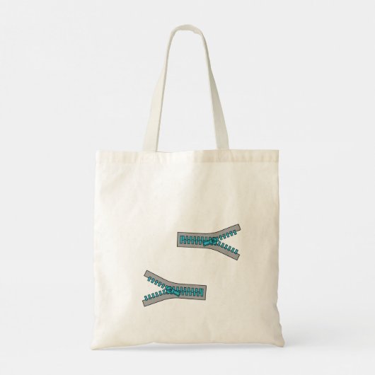 Illusion Zip Design Canvas tas (Achterkant)