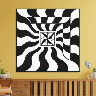 Illusionary Square | Modern Canvas Afdruk
