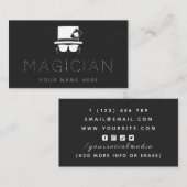 Illusionist Magician Magic Pet Kaart Tricks Trendy Visitekaartje (Voorkant / Achterkant)