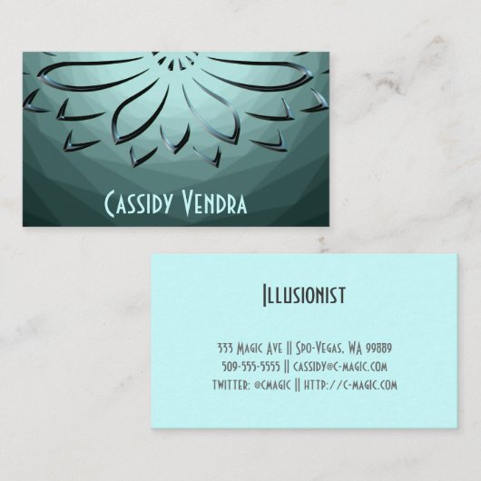 illusionist visitekaartje (Voorkant / Achterkant)