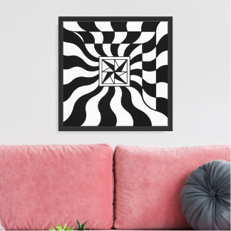 Illusoir Vierkant | Modern Canvas Afdruk