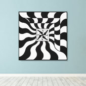 Illusoir Vierkant | Modern Canvas Afdruk (Insitu (Houten vloer))