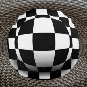 Illusoire Diepte Rond Kussen