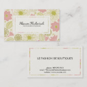 illustere bloemen visitekaartje (Voorkant / Achterkant)