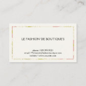 illustere bloemen visitekaartje (Achterkant)