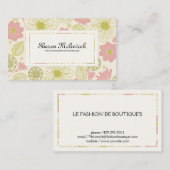 illustere bloemen visitekaartje (Voorkant / Achterkant)