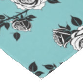 Illustrated Black And White Roses  Tafelkleed (Gekanteld)