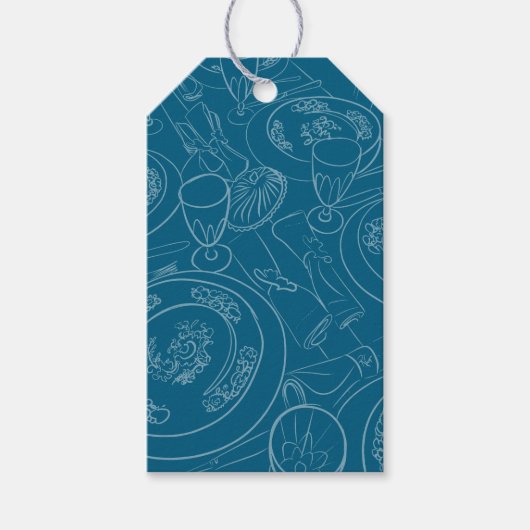Illustrated Brunch Gift Tag Cadeaulabel (Voorkant)