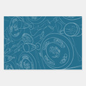 Illustrated Brunch Tablescape Inpakpapier Vel (Voorkant 2)