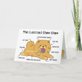 ILLUSTRATED CHOW  Art Cards Bedankkaart