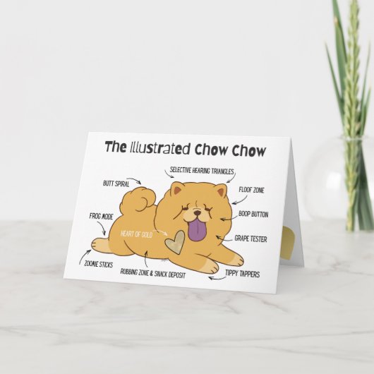 ILLUSTRATED CHOW Art Cards Bedankkaart (Voorkant)