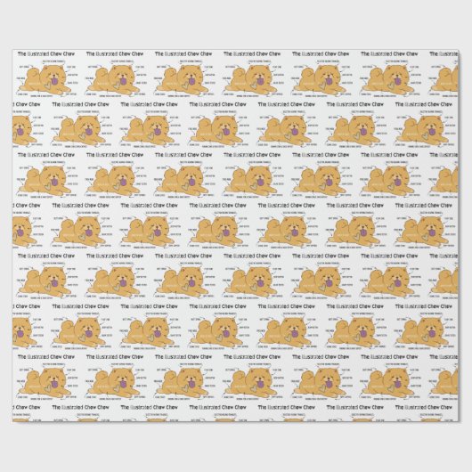 ILLUSTRATED CHOW CADEAUPAPIER (Vlak)