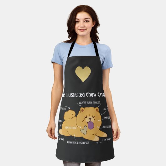 ILLUSTRATED CHOW  SCHORT (Gedragen)