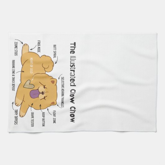 ILLUSTRATED CHOW THEEDOEK (Horizontaal)