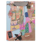 Illustrated Clipboard – Colorful Pattern Design Klembord (Voorkant)