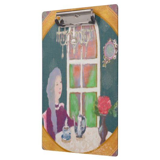 Illustrated Clipboard – Colorful Pattern Design Klembord (Links)