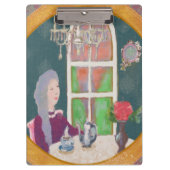 Illustrated Clipboard – Colorful Pattern Design Klembord (Voorkant)