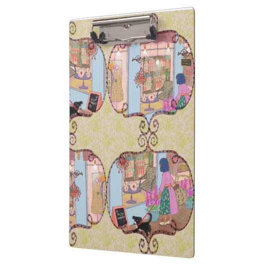 Illustrated Clipboard – Colorful Pattern Design Klembord (Links)