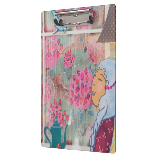 Illustrated Clipboard – Colorful Pattern Design Klembord (Links)