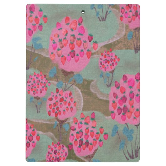 Illustrated Clipboard – Colorful Pattern Design Klembord (Achterkant)