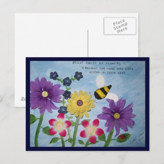 Illustrated Haiku postcard Briefkaart (Voorkant / Achterkant)