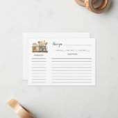 Illustrated Kitchen Recipe Card Template Notitiekaartje (Voorkant / Achterkant in situ)