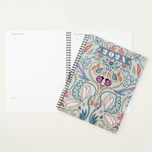 Illustrated Ladybugs and Leaves Planner (Display)