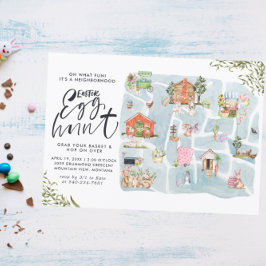 Illustrated Map | Neighborhood Easter Egg Hunt Kaart