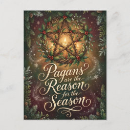 Illustrated Pagans Are the Reason for the Season Briefkaart
