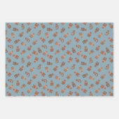 Illustrated Quokkas on Light Gray-Blue Inpakpapier Vel (Voorkant 2)
