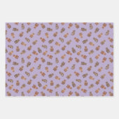 Illustrated Quokkas on Light Purple Inpakpapier Vel (Voorkant 2)