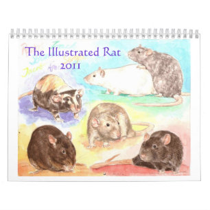 Illustrated Rat Portreit Calendar 2011 Kalender