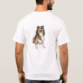 Illustrated Sheltie T-shirt (Achterkant)