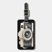 Illustrated SLR Camera Professional Photographer Bagagelabel (Voorkant verticaal)