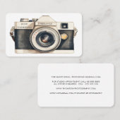 Illustrated SLR Camera Professional Photographer Visitekaartje (Voorkant / Achterkant)