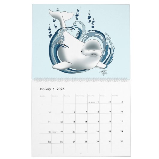 Illustrated Wildlife Calendar 2026 Kalender (Jan 2026)