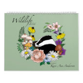 Illustrated Wildlife Calendar 2026 Kalender (Hoes)