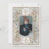 Illustrated Woodland Photo Lijst Feestdagenkaart (Voorkant)