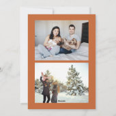 Illustrated Woodland Photo Lijst Feestdagenkaart (Achterkant)