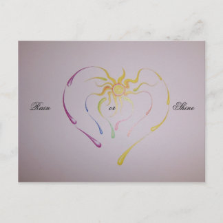 illustratie 011, Regen                             Briefkaart